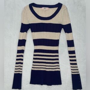 Pink Republic Pullover Striped Sweater